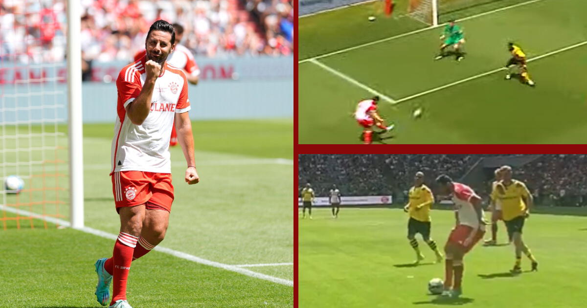 Pizarro definió como crack y le dio el triunfo a las leyendas del Bayern ante Dortmund