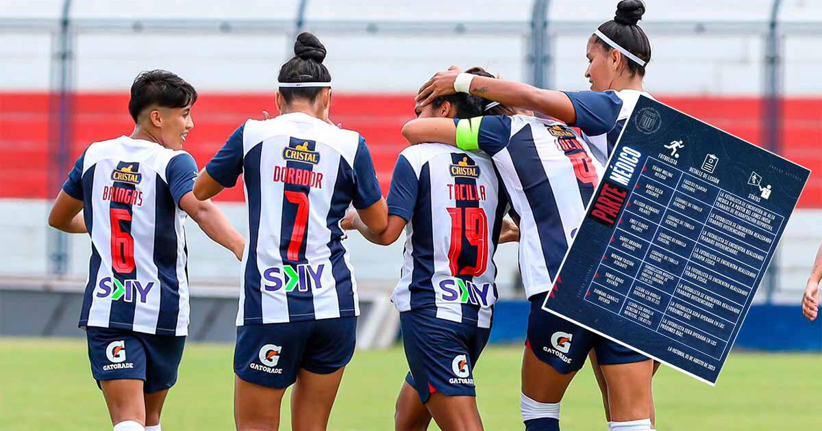 Alianza Lima confirmó la lesión de ocho futbolistas de cara a los próximos partidos