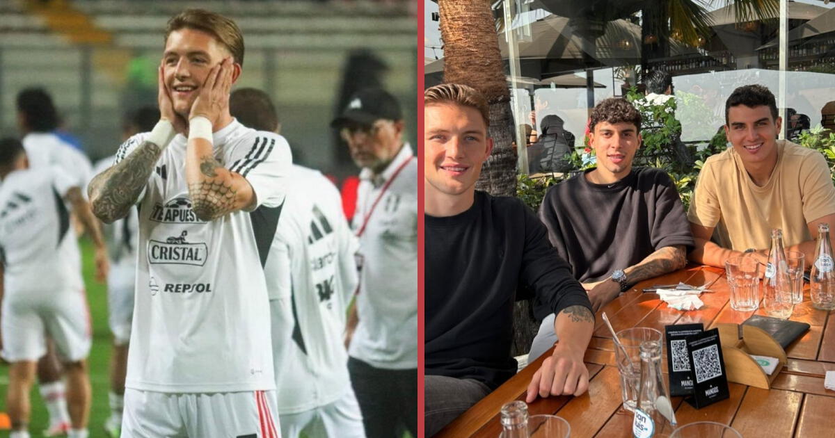 Sonne se juntó con dos futbolistas de la selección peruana previo a su viaje a Dinamarca