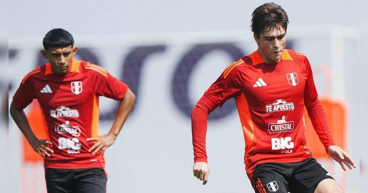 Juan Pablo Goicochea fue novedad en los entrenamientos de la selección peruana en Videna