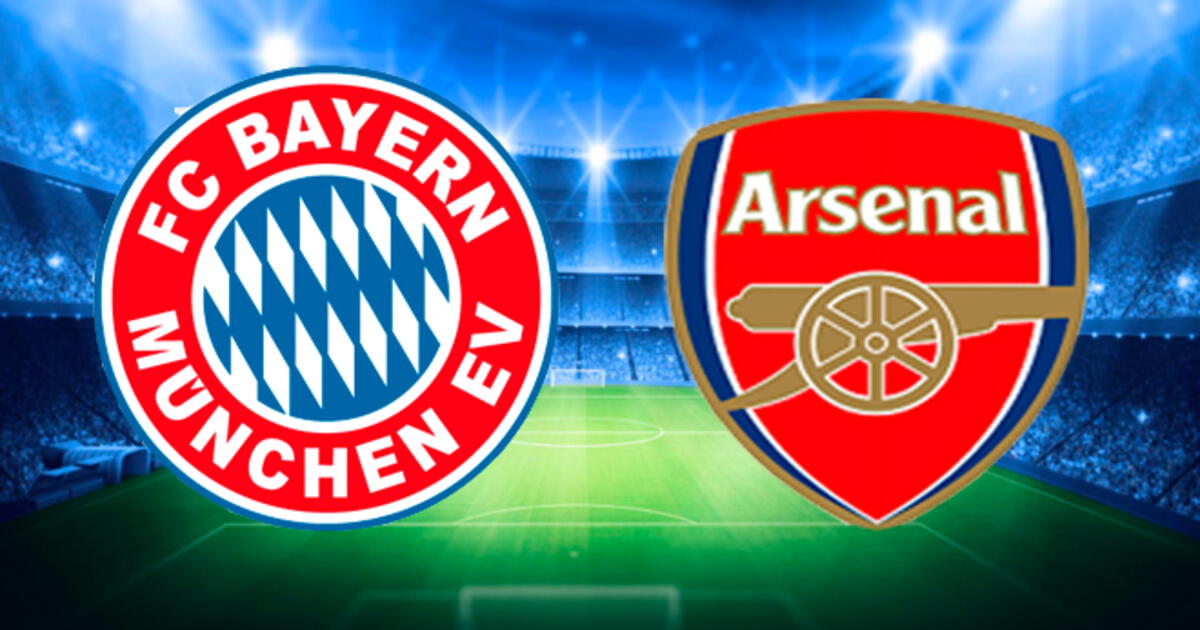 VER Bayern Múnich vs Arsenal EN VIVO ONLINE DIRECTO por octavos de