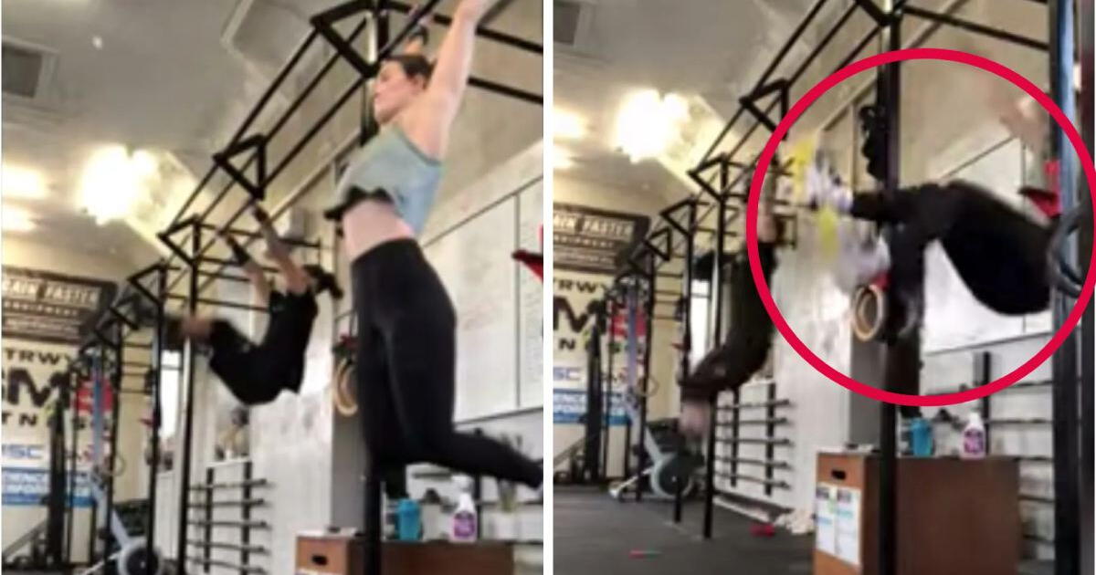 Una joven sufre aparatosa caída en el gimnasio y se hace viral en TikTok