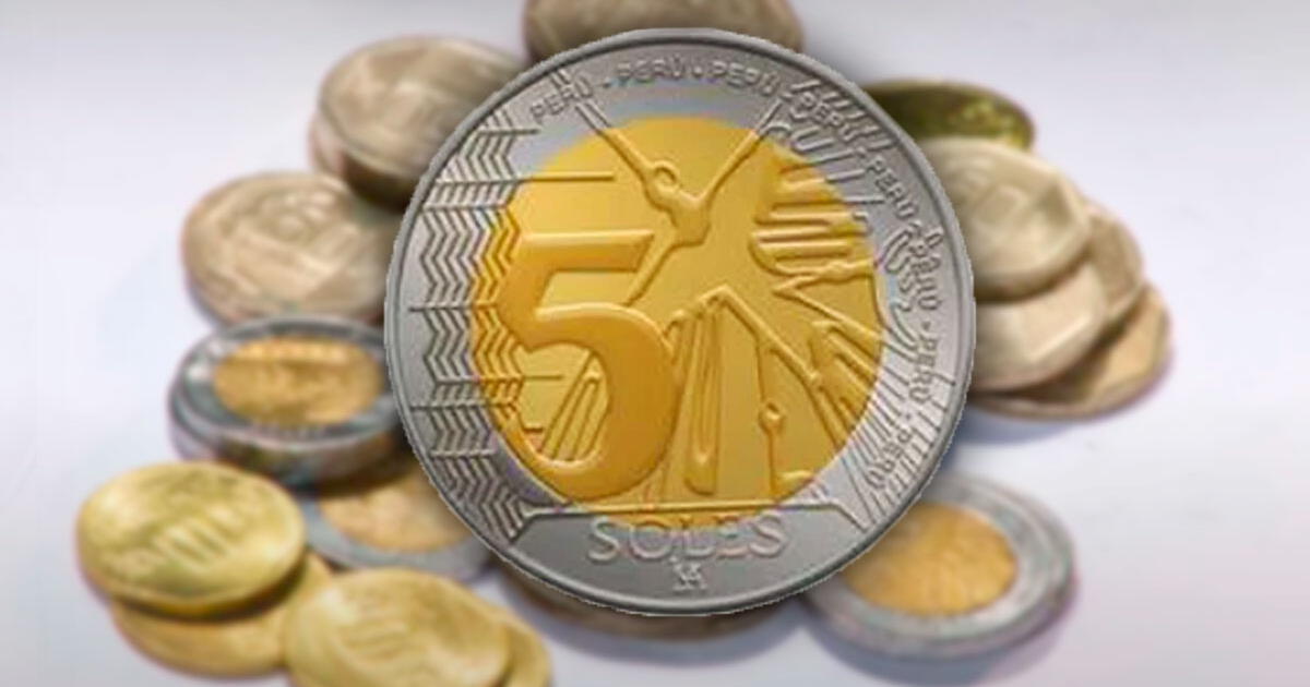 Cómo identificar una moneda falsa de 5 soles