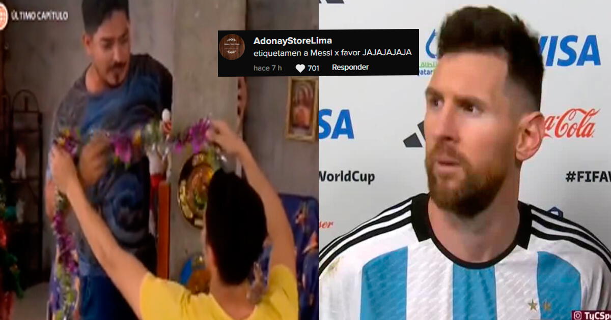 Messi presente en Al fondo hay sitio Joel dice Andá pa allá bobo y