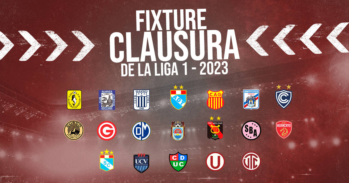 Liga 1 2023: fixture completo de la actual temporada