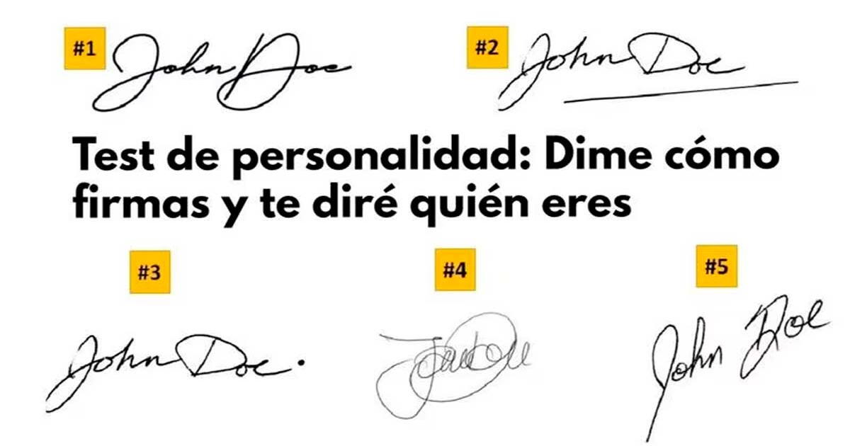 Descubre si eres una persona sencilla en este test: ¿Cómo firmas tus documentos importantes?