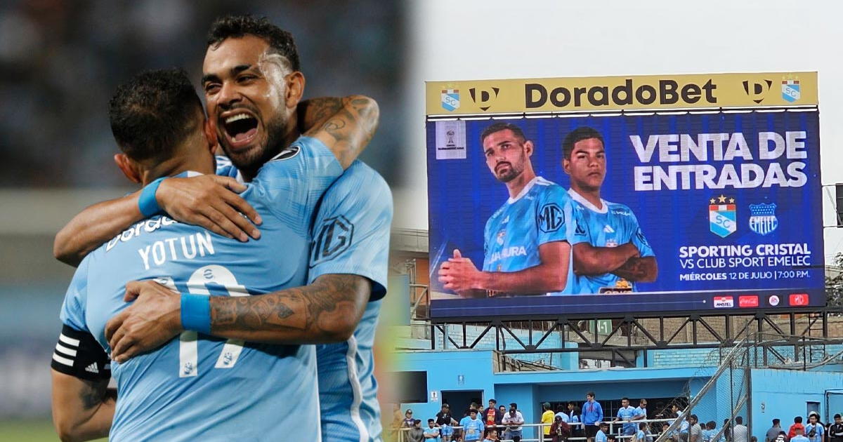 Sporting Cristal announces the sale of tickets for the match against Emelec for the Sudamericana.