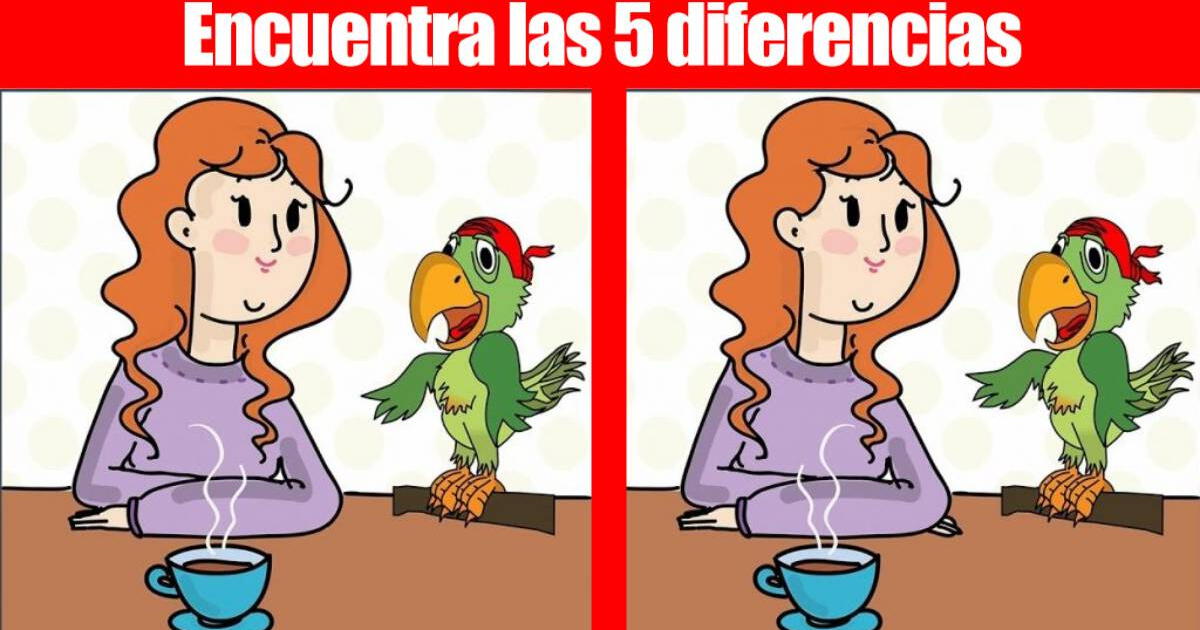 María y su loro están en problemas: ¿Qué los diferencia de la otra postal? Un 2% triunfó