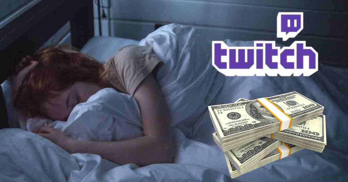 ¿Cuánto dinero puedes ganar durmiendo en Twitch? El monto en dólares te sorprenderá