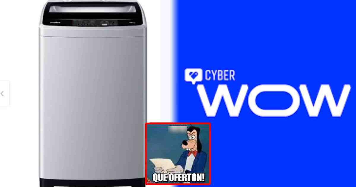 Cyber Wow: 10 kg washing machine at a 'crazy' price at Saga Falabella.