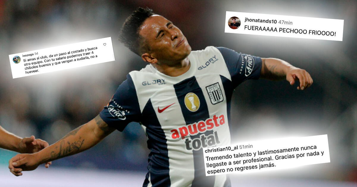 Hinchas invaden Instagram de Christian Cueva y exigen su salida inmediata de Alianza Lima