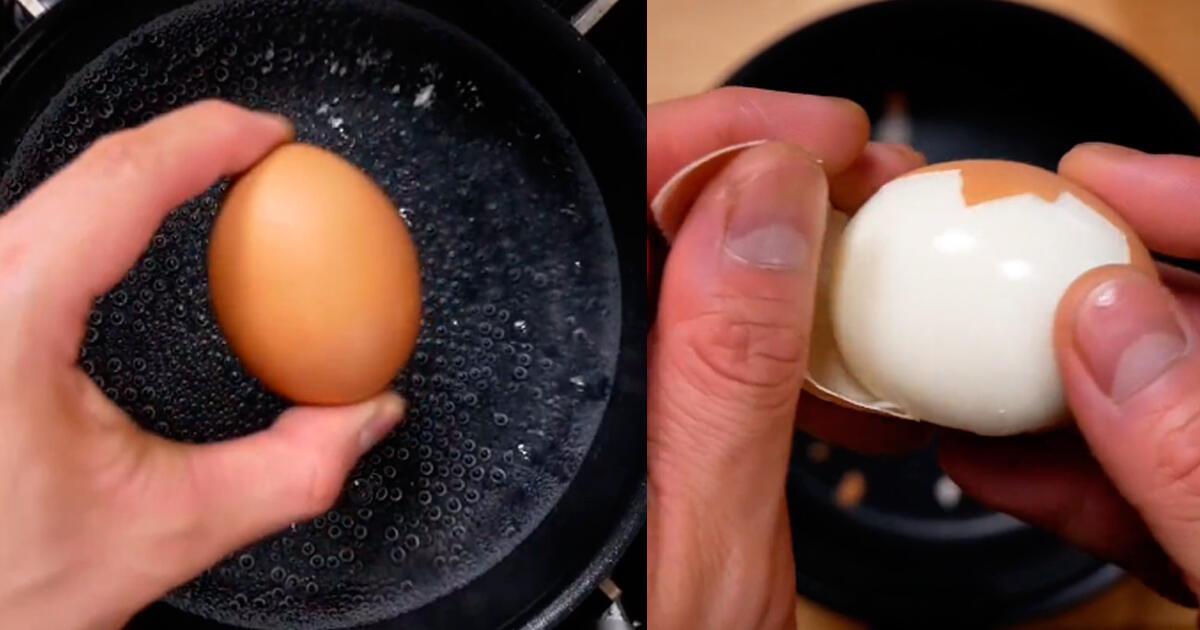 Este lifehack te ayudará a pelar un huevo sancochado sin hacer ningún esfuerzo