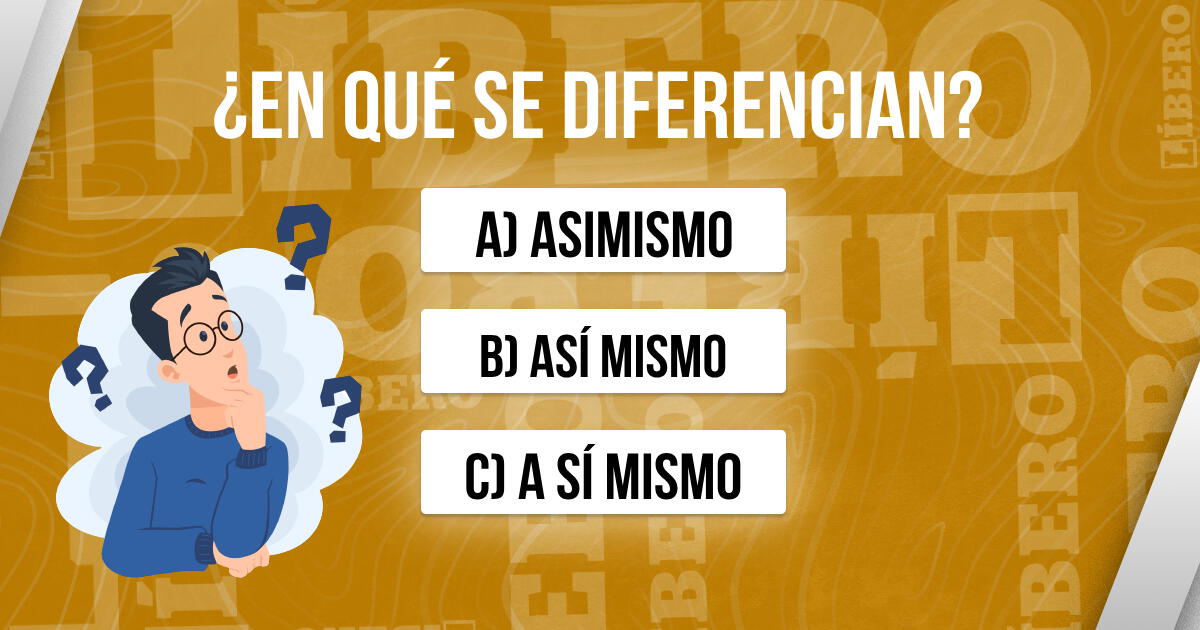 ¿Cuál es la diferencia entre 'Asimismo', 'Así mismo' y 'A sí mismo? Esto dice la RAE