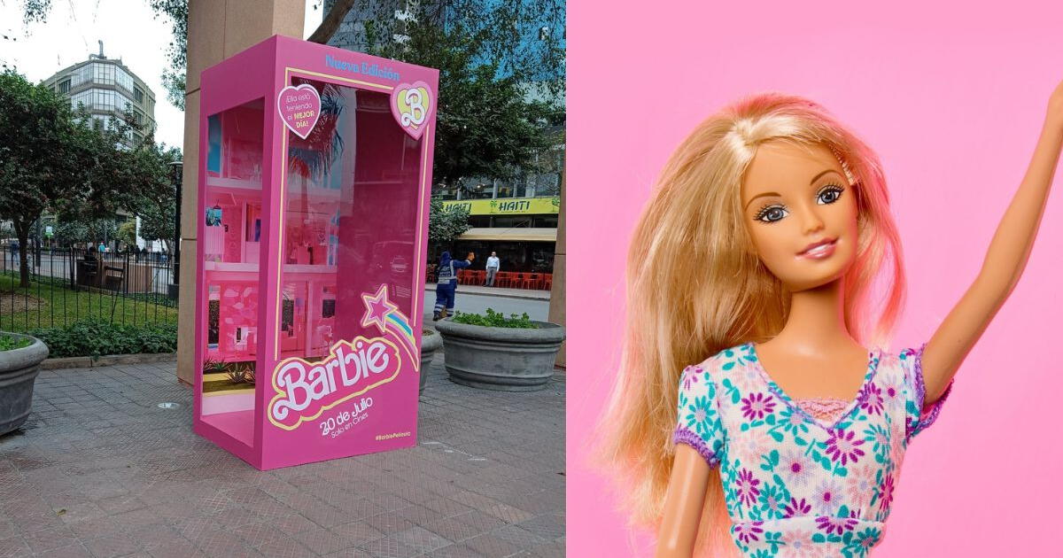Colocan caja de 'Barbie' en parque Kennedy y fanáticos estallan por tomarse fotos