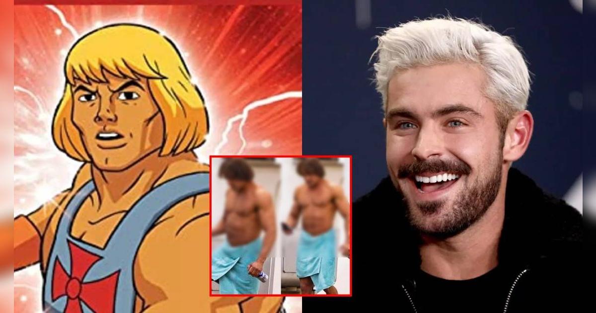¿El nuevo He-Man? Zac Efron se deja ver con apariencia radicalmente distinta a la suya