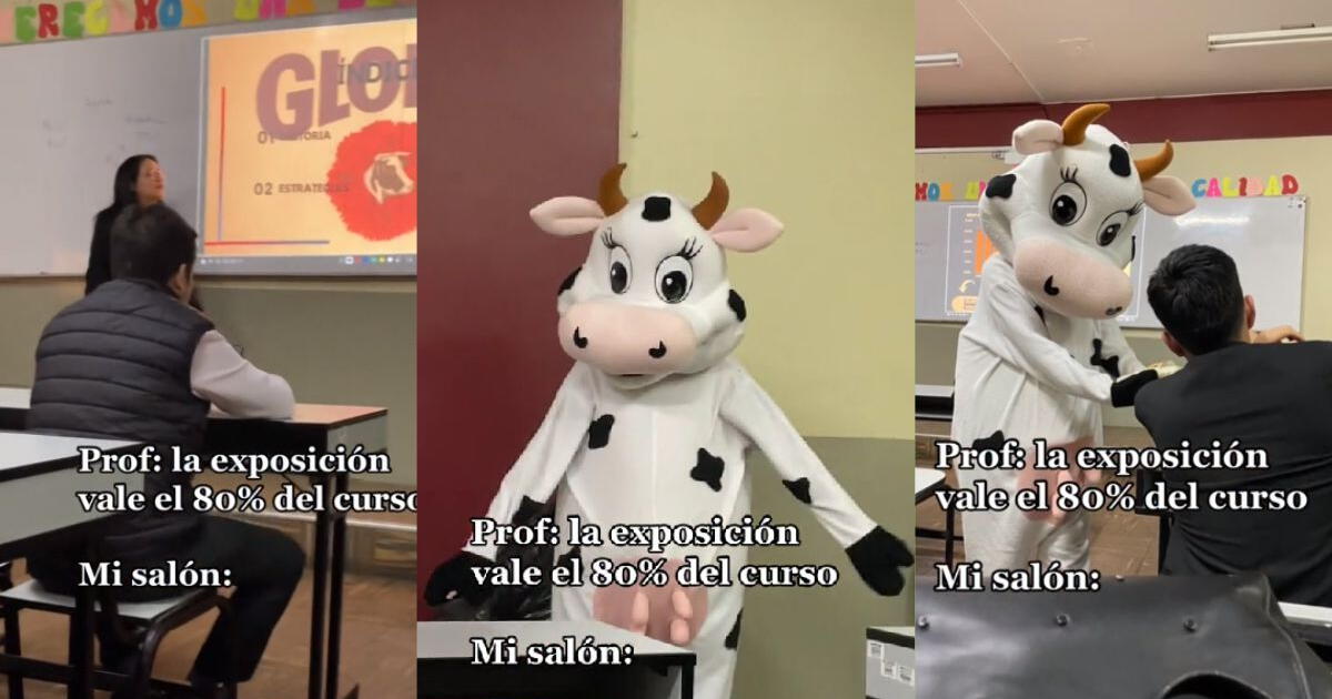 Exponen en San Marcos sobre una marca láctea y llevan de su vaca de mascota