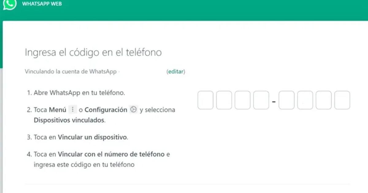 Ahora puedes vincular tu cuenta de WhatsApp Web sin QR: descubre cómo hacerlo