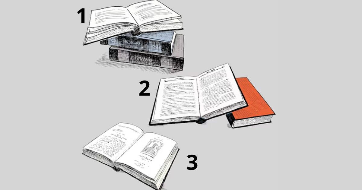 Are you an intelligent person? Find out by choosing a book in this visual test.