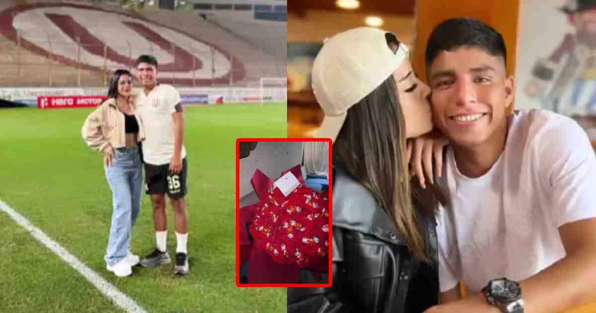 Piero Quispe le envió romántica sorpresa a su novia previo al partido ante Corinthians