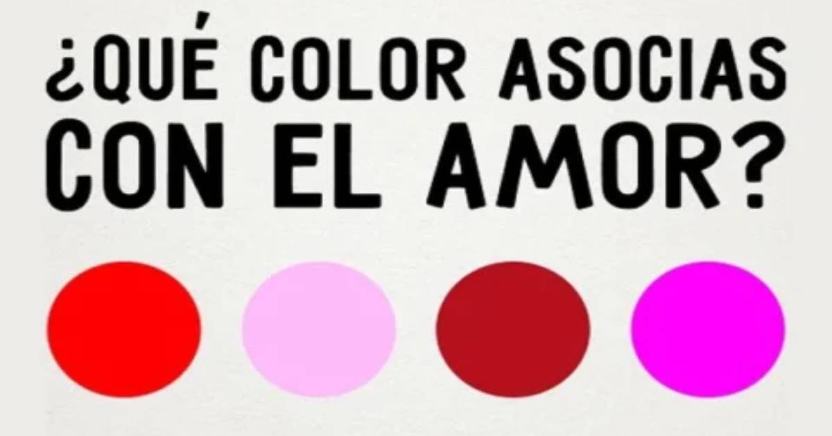 ¿Qué color asocias con el amor? Tu elección te revelará cómo eres cuando te enamoras