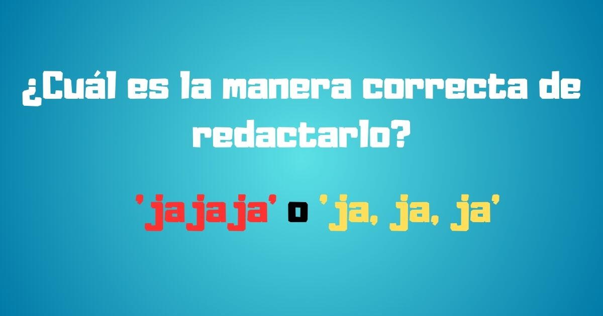 ¿Se escribe 'jajaja' o 'ja, ja, ja' al momento de chatear? Esta fue la pronunciación de la RAE