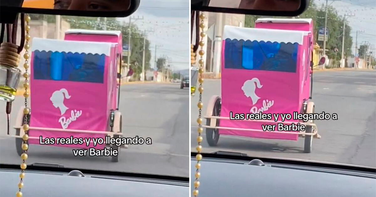 Mototaxi de Barbie se luce por las calles de su ciudad: 