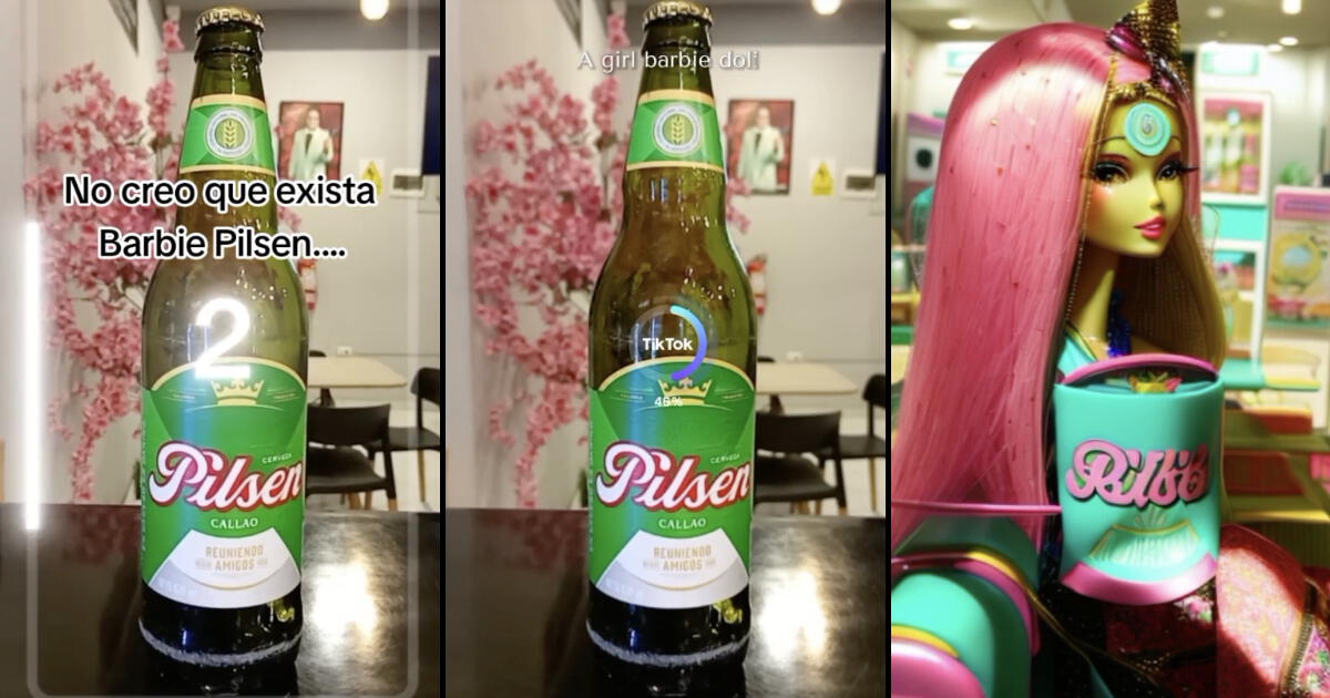 Peruana le puso filtro de la Barbie a una botella de Pilsen y el resultado te dará sed