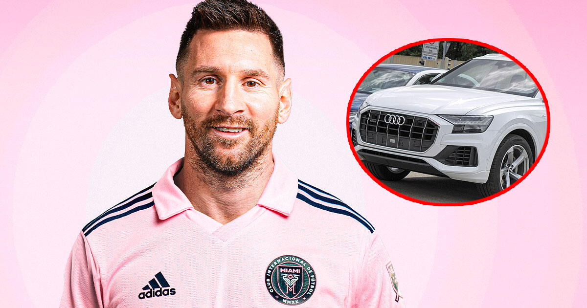 What car does Lionel Messi drive through the streets of Miami?