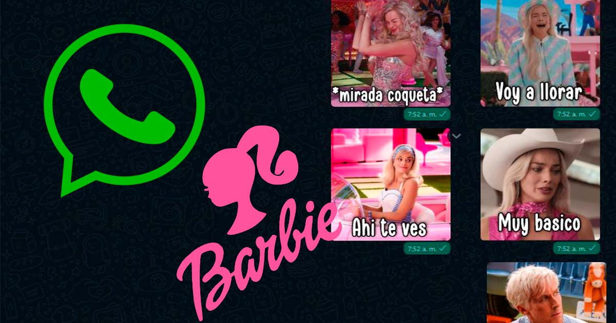 WhatsApp: ¿Cómo descargar los mejores stickers de Barbie estar lista en el estreno de la película?