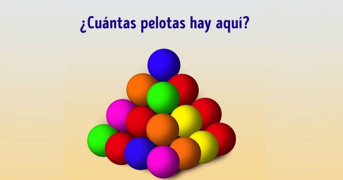 Hoy sabrás si eres o no alguien INTELIGENTE: ¿Puedes ver cuántas pelotas hay en total?