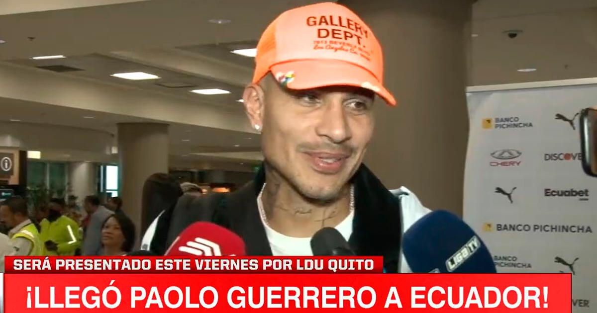 Paolo Guerrero dejó categórica respuesta tras llegar a Ecuador para incorporarse a LDU