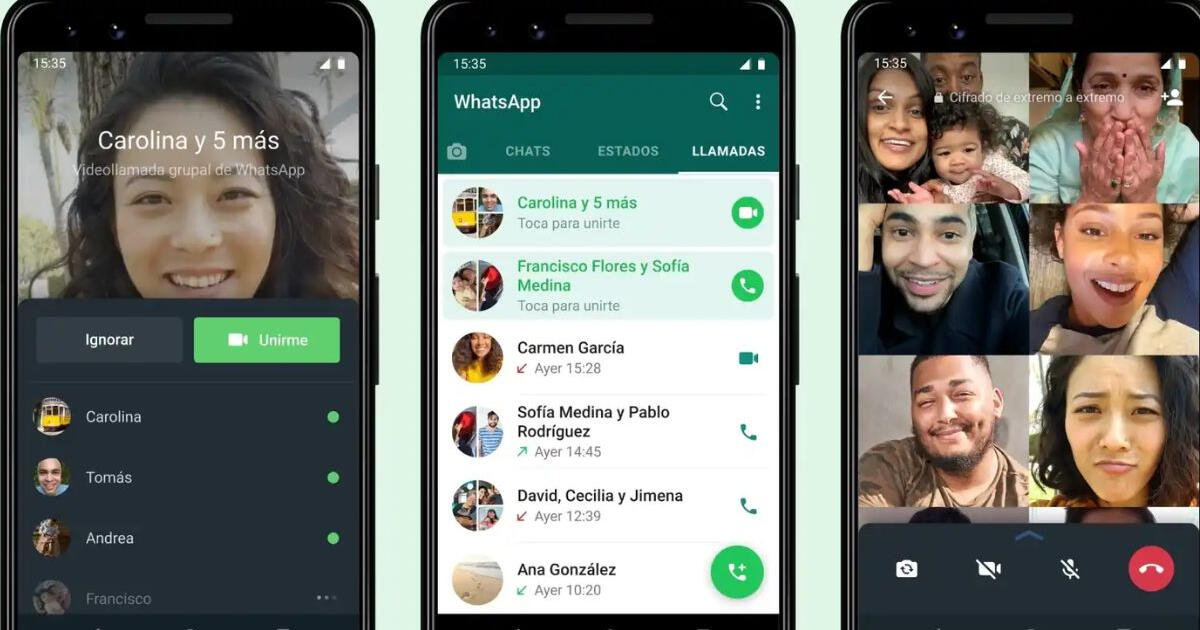 WhatsApp aumenta la capacidad para invitar a más personas en una videollamada