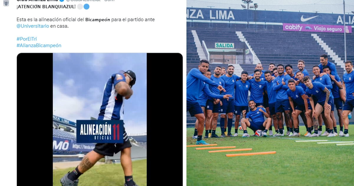Alianza Lima anunció la alineación confirmada a ritmo de rap 