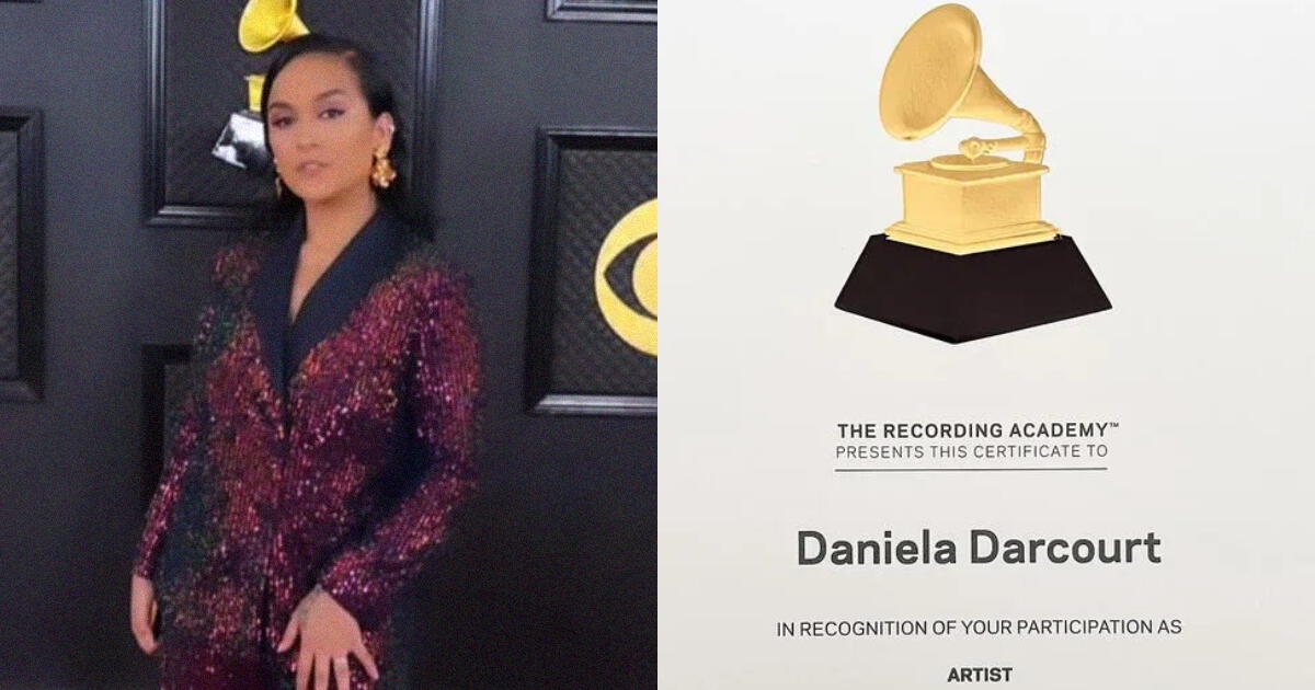 Los Premios Grammy reconocen el talento y trabajo de Daniela Darcourt