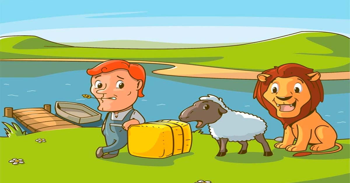 ¿Cómo Juan podrá cruzar el río con sus animales y fardo de heno? Resuelve este acertijo