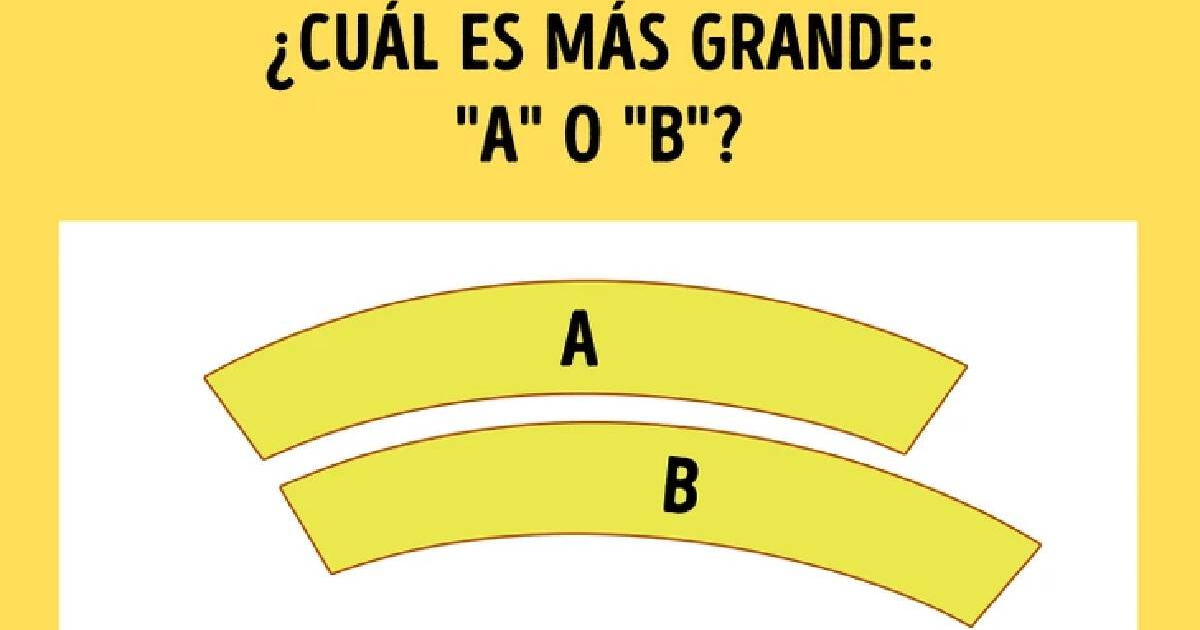 Enciende el 'foco' de la asertividad y responde cuál de los cintillos es más grande