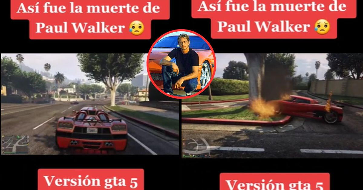 Recrean muerte de Paul Walker en GTA V y fans se conmueven hasta las lágrimas