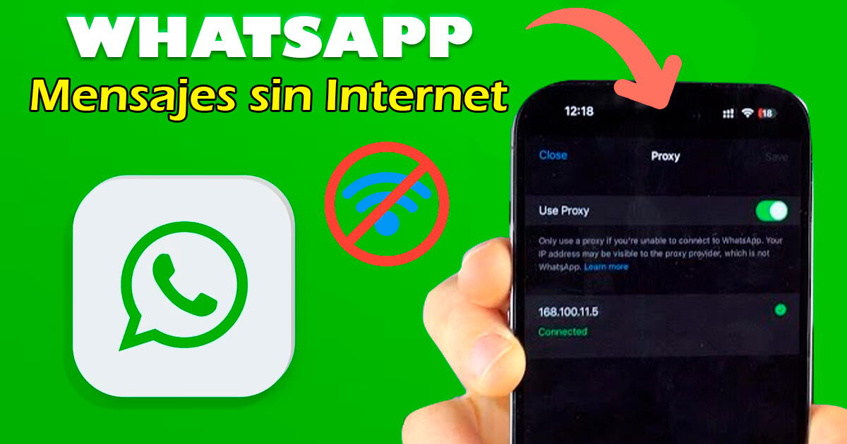 ¿Cómo enviar mensajes de WhatsApp sin conexión a Internet?