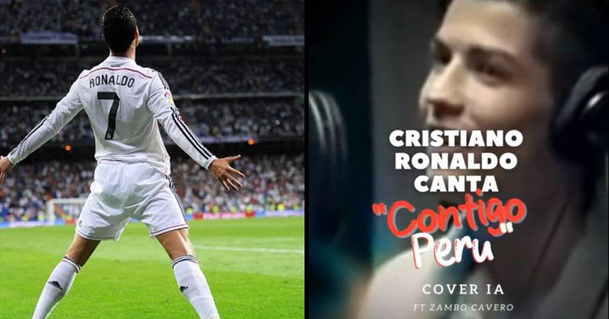 Cristiano Ronaldo 'canta' Contigo Perú gracias a la IA, ¿lanzó su 