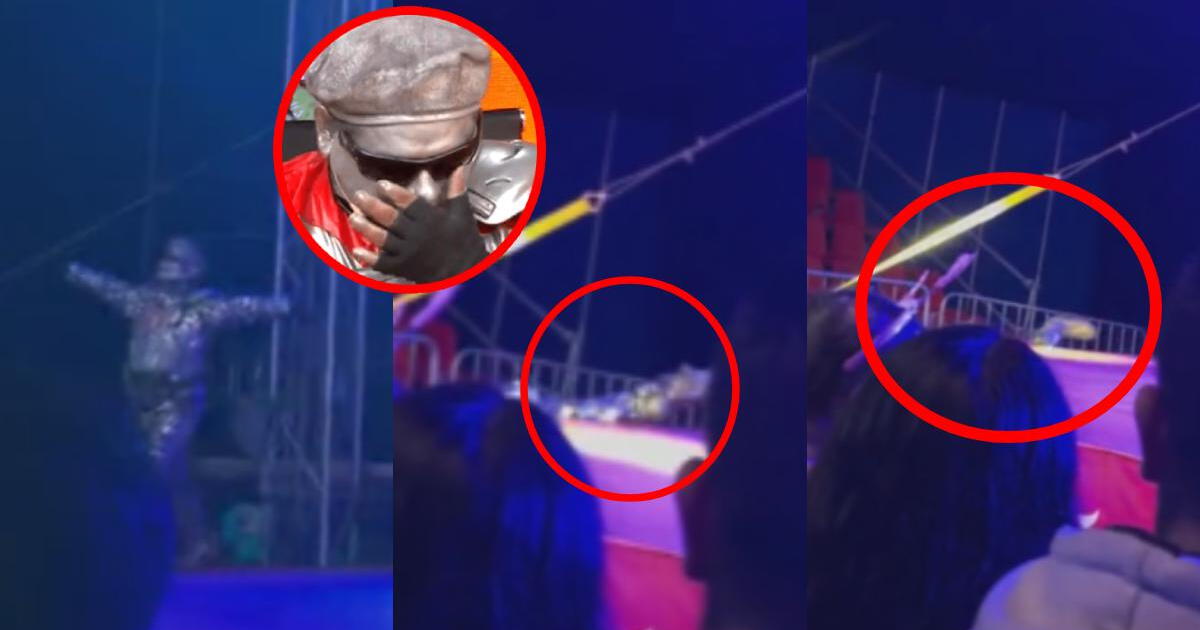 Robotín sufrió aparatosa caída durante presentación en circo: 