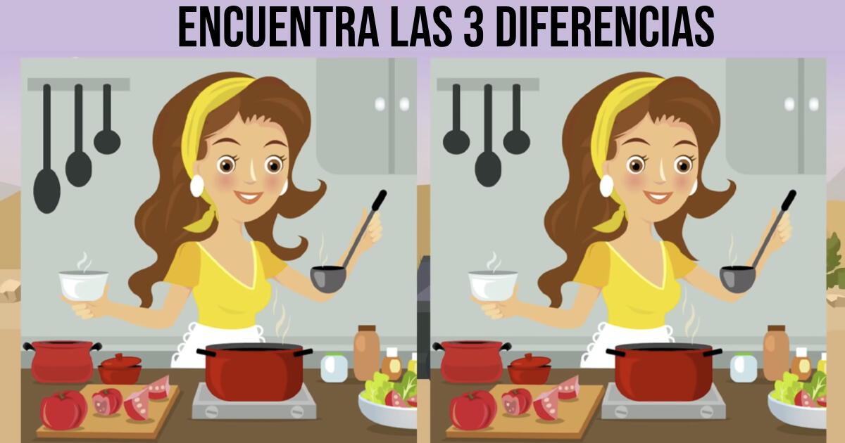 Solo un superdotado visual no pasará por alto las diferencias entre las cocineras