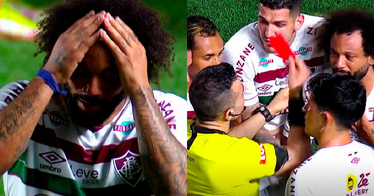 Marcelo was inconsolable after fracturing an Argentinos Jrs player.