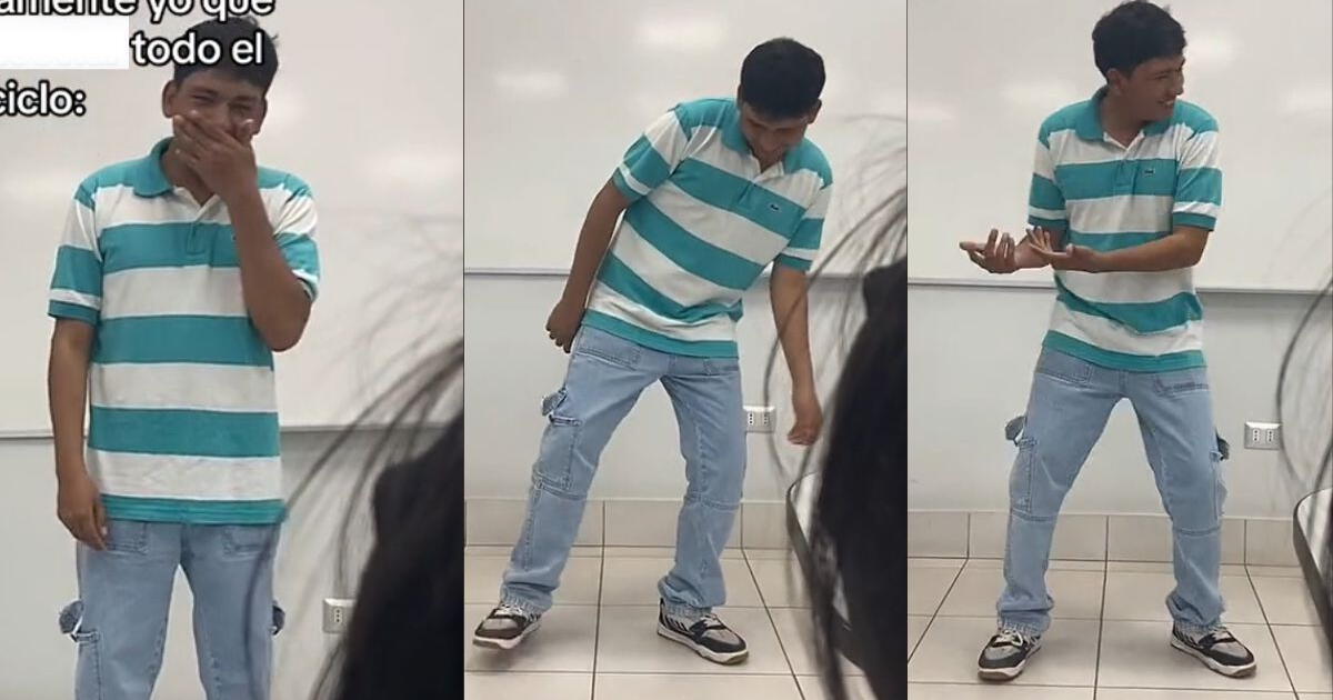 Lo que hizo un estudiante para salvar el curso: bailó a pedido del profesor en clase