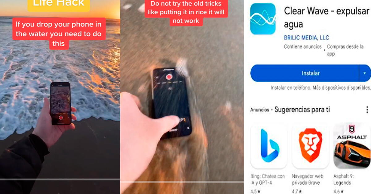 ¿Qué hago si mi smartphone cae en agua? El truco para eliminar la humedad en su interior