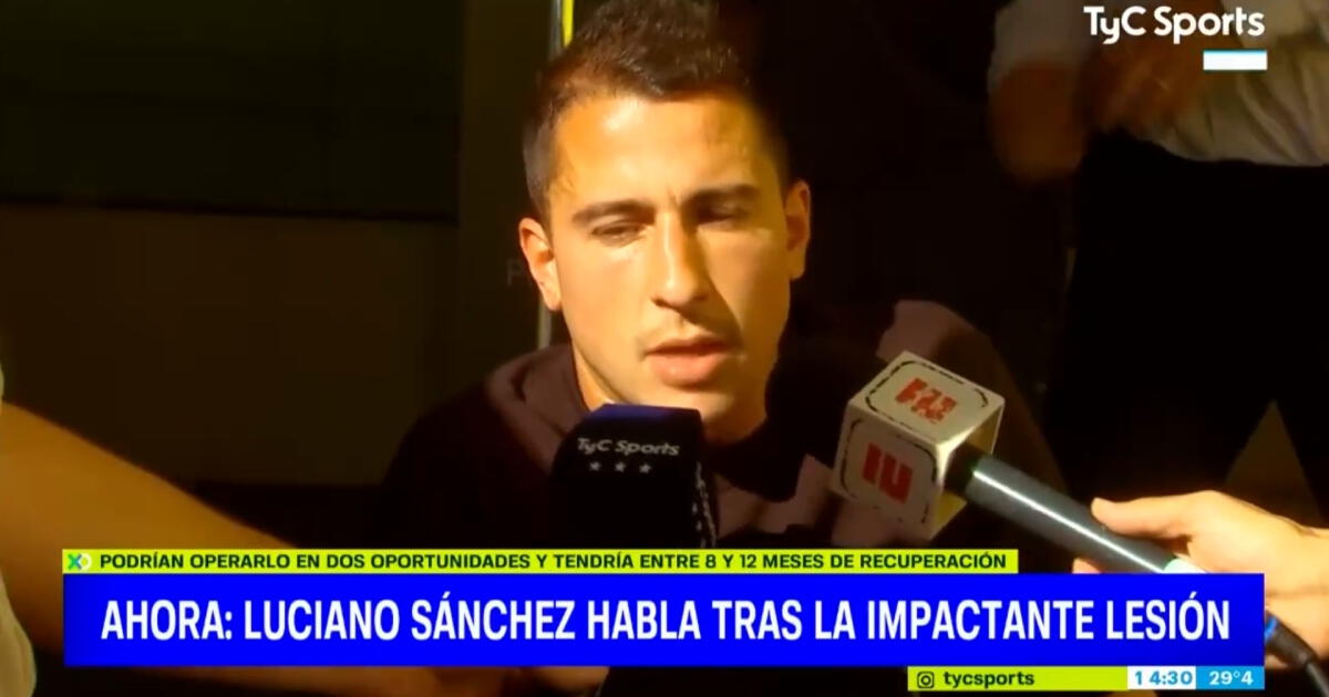 Luciano Sánchez tras grave lesión: 