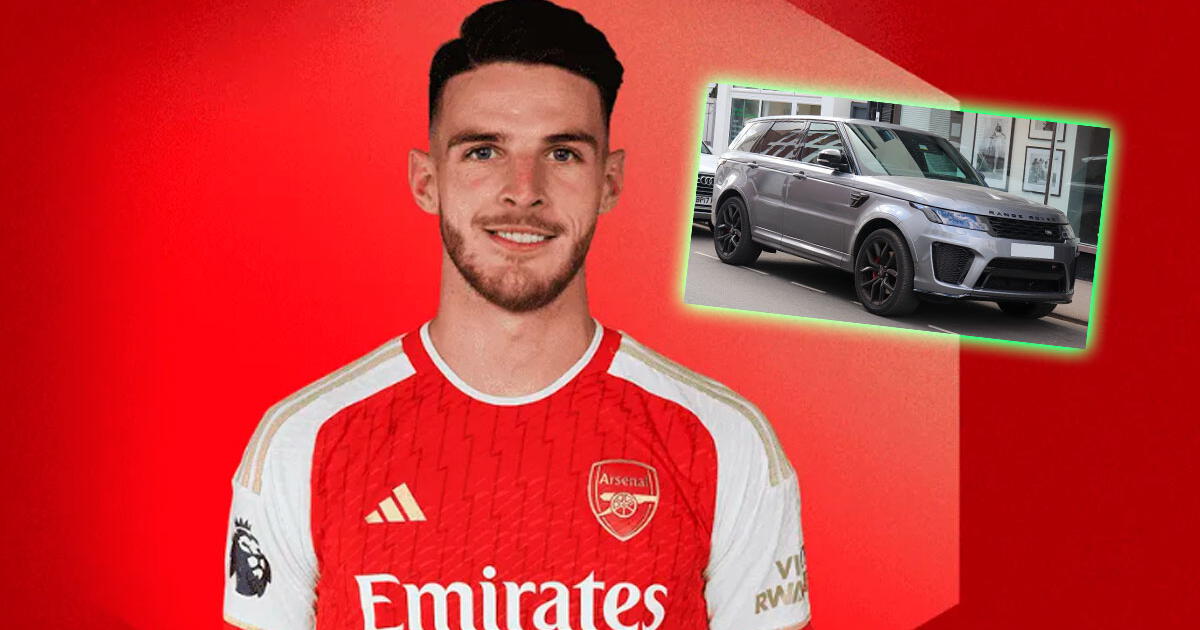 What car does Declan Rice drive, the most expensive signing of the 2023-24 season?