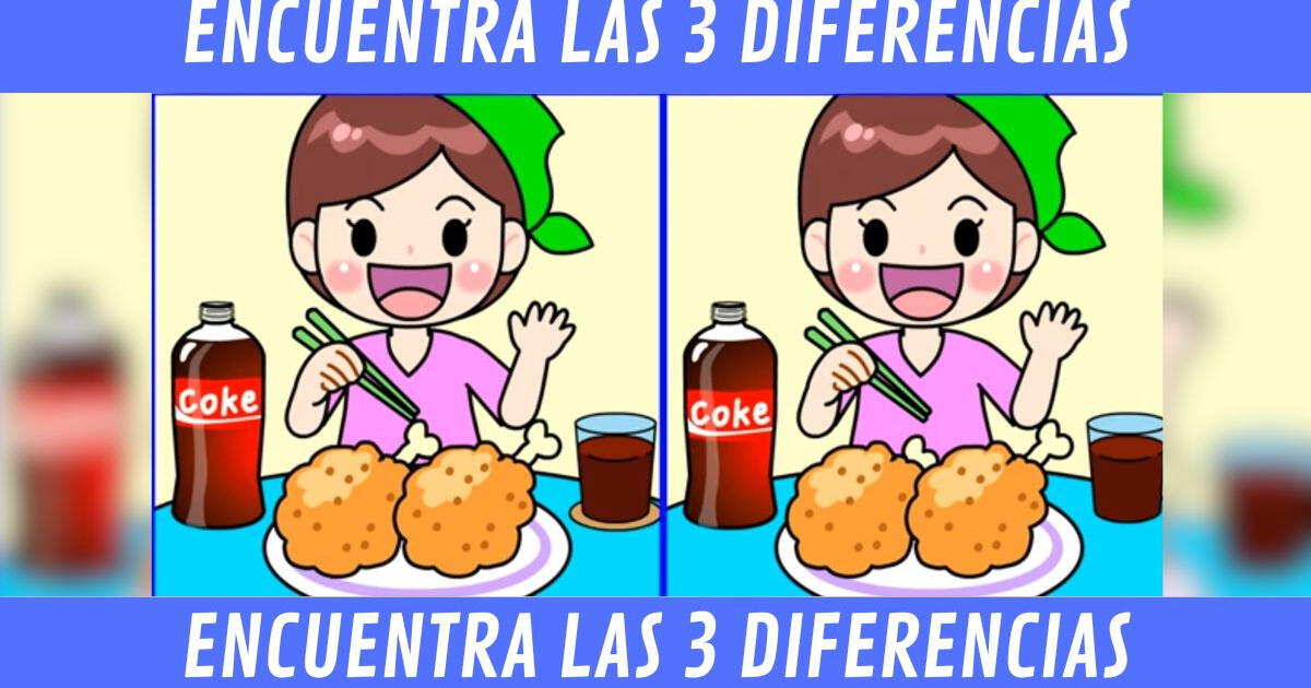 Halla las 2 diferencias de la imagen y sé un PRO de los retos en SEGUNDOS