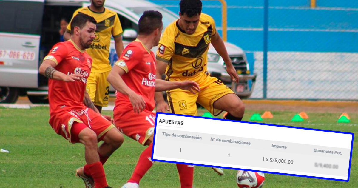 Apostó 5000 soles al Cantolao vs. Sport Huancayo y pese a empate ganó una 'fortuna'