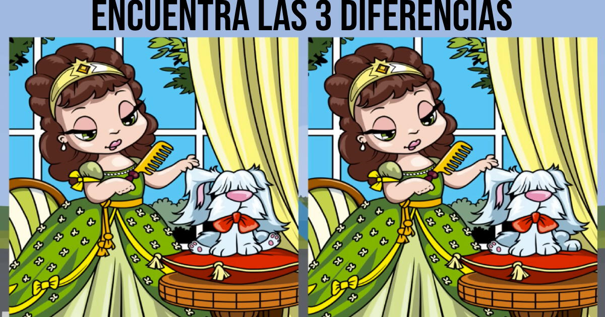 ¿Presumes tener vista de halcón? Pruébalo hallando las diferencias en la princesa