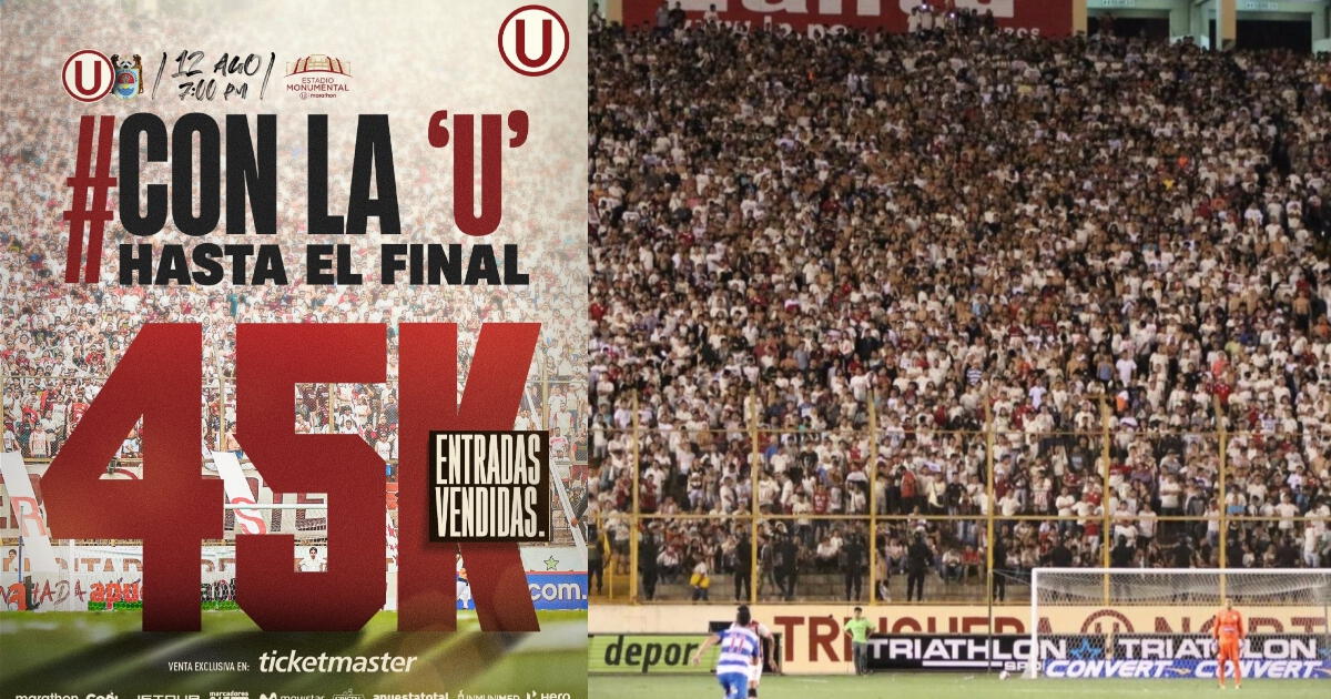 ¡Lleno Monumental! Universitario confirmó venta de más de 45 mil entradas para partido con Binacional